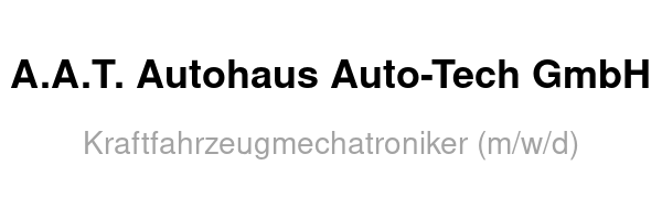 A.A.T. Autohaus Auto-Tech GmbH /