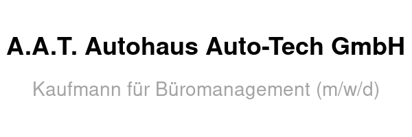 A.A.T. Autohaus Auto-Tech GmbH /