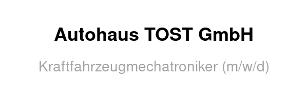 Autohaus TOST GmbH