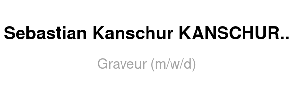 Graveur (m/w/d)