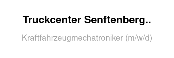 Truckcenter Senftenberg GmbH & Co. KG